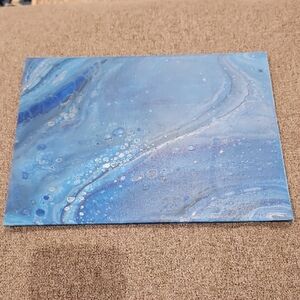 Abstract Blue Canvas (Panel) Art
